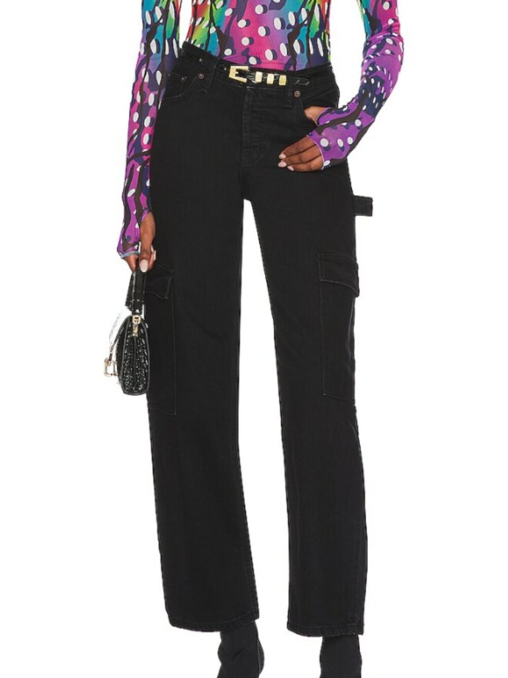 Still Here Charlie Wide-Leg Cargo Jeans